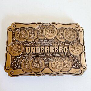 UNDERBERG BRONZE BELT BUCKLE
